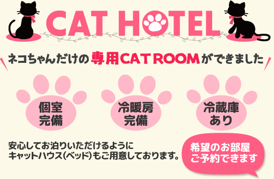 猫のトリミング＆ホテル｜自家繁殖・ブリーダー直販の子猫販売 愛知県